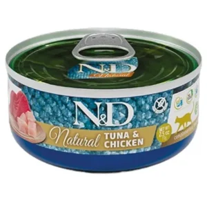 FARMINA N&amp;D Gatto Natural Adult - Tonno e Pollo 18x140gr