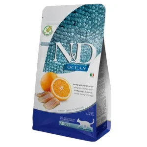 FARMINA N&amp;D Gatto Ocean GF Adult - Aringa e Arancia 10Kg