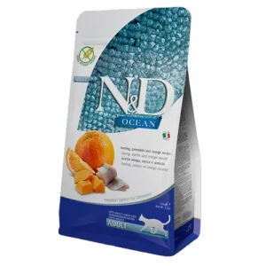 FARMINA N&amp;D Gatto Ocean GF Adult - Aringa, Zucca e Arancia 1,5Kg