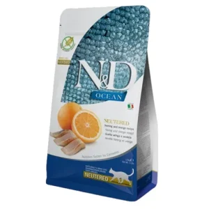 FARMINA N&amp;D Gatto Ocean GF Neutered - Aringa e Arancia 5Kg