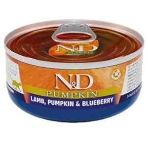 FARMINA N&amp;D Gatto Pumpkin Adult - Agnello, Zucca e Mirtillo 24x70gr