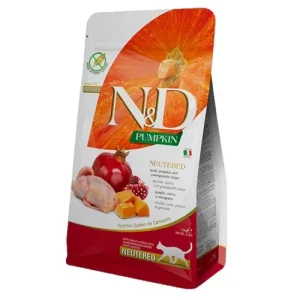 FARMINA N&amp;D Gatto Pumpkin GF Neutered - Quaglia, Zucca e Melograno 300gr