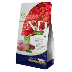 FARMINA N&amp;D Gatto Quinoa GF Digestion - Agnello, Quinoa, Finocchio e Menta 5Kg