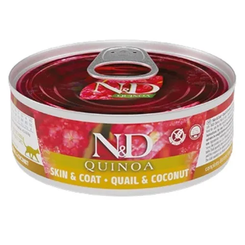 FARMINA N&D Gatto Quinoa Skin&Coat - Quaglia e Cocco 24x80gr