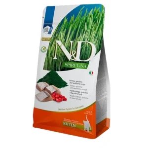 FARMINA N&amp;D Gatto Spirulina GF Kitten - Aringa, Spirulina e Bacche di Goji 1,5Kg