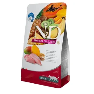 FARMINA N&amp;D Gatto Tropical Adult - Pollo, Farro, Avena e Frutti Tropicali 1,5Kg