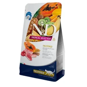 FARMINA N&amp;D Gatto Tropical Neutered - Agnello, Farro, Avena e Frutti Tropicali 300gr