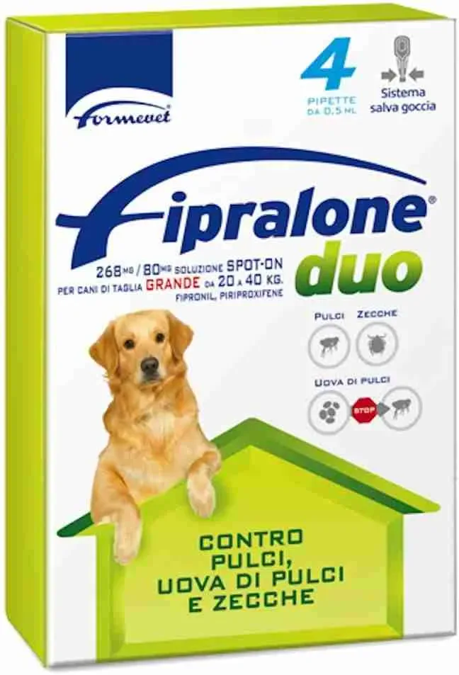 FIPRALONE DUO SPOT ON CANE 20/40 4 PIPETTE