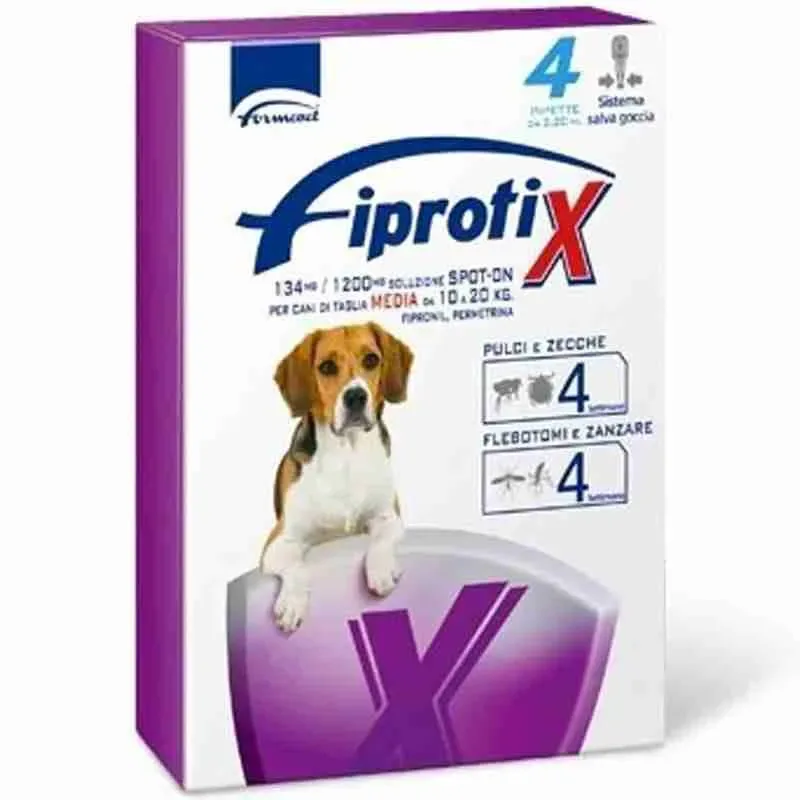 FIPRATIX CANE SPOT ON 10 – 20 KG 4 PIPETTE