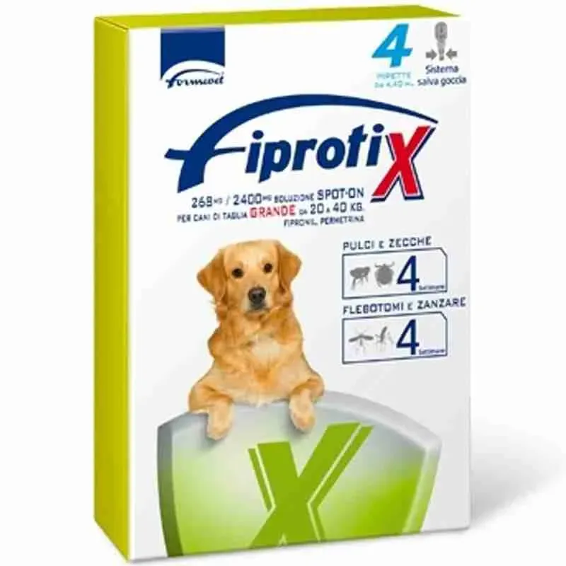 FIPRATIX CANE SPOT ON 20 – 40 KG 4 PIPETTE