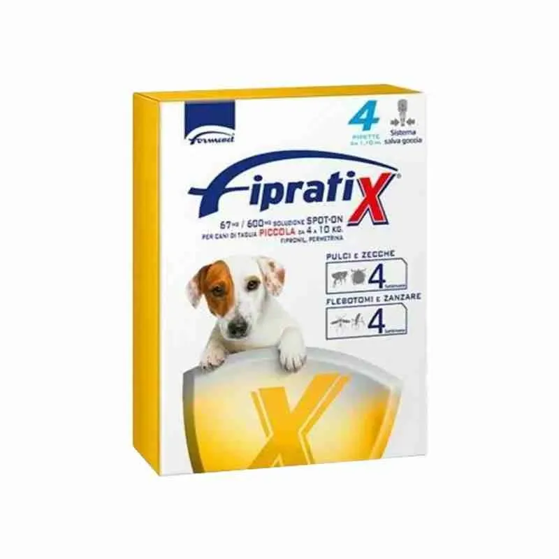 FIPRATIX CANE SPOT ON 4 – 10 KG 4 PIPETTE
