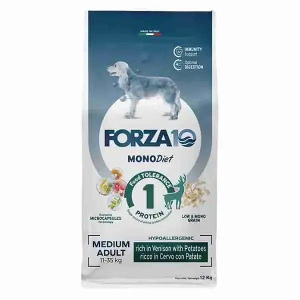 FORZA 10 CROCCHETTE CANE KG 12 DIET MEDIUM CERVO