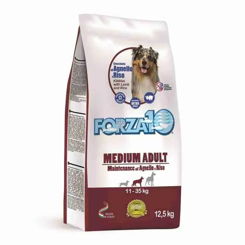 FORZA 10 CROCCHETTE CANE MEDIUM ADULT AGNELLO 12 KG