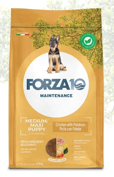 Forza 10 Puppy taglia Medium/Maxi crocchette pollo 12Kg per Cani