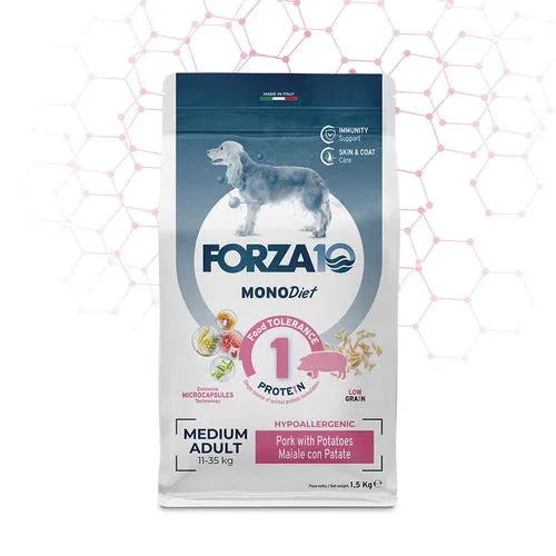 Forza10 Diet Cibo Per Cani Medium Gusto Maiale e Patate