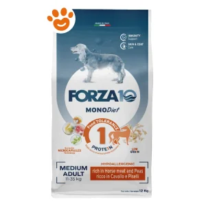Forza10 Dog Monodiet Medium Adult al Cavallo e Piselli