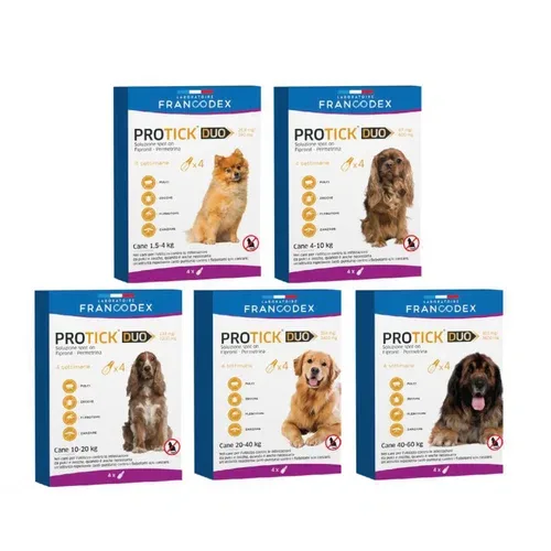 Francodex Protick Duo Antiparassitario per cani varie taglie