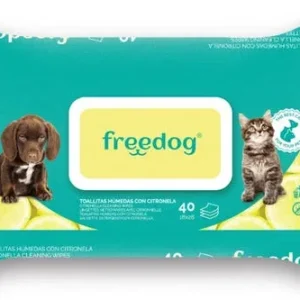 Free Dog - Salviette detergenti Citronella - 40 pz