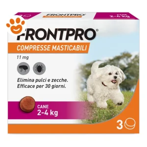 Frontline Dog FrontPro (2-4Kg) Compresse Masticabili per Cani Piccoli