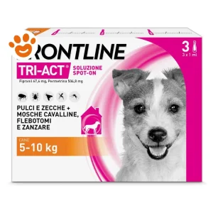 Frontline Dog Tri-Act (5-10Kg)