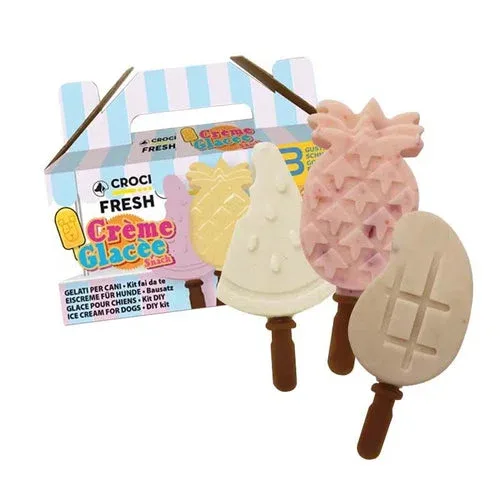 Gelato per cani in kit con stampi