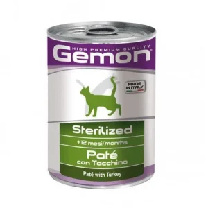 Gemon Sterilized Gatto Patè Con Tacchino 400 Gr