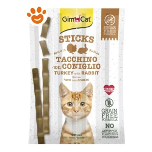 GimCat Snack Sticks Tacchino e Coniglio