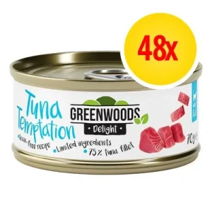 Greenwoods Delight 48 x 70 g Alimento umido per gatto