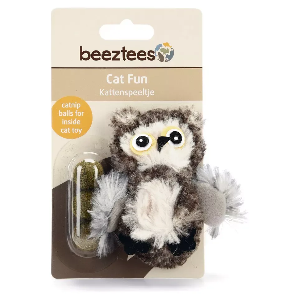 Gufo Peluche c/erba gatta