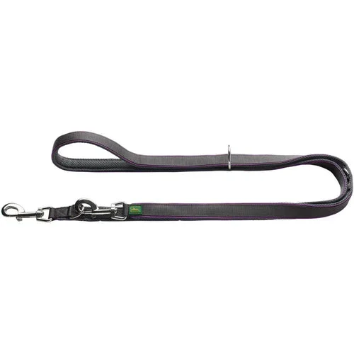 Guinzaglio Hunter Divo Regolabile Viola e Grigio