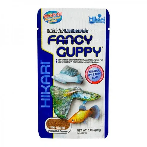 Hikari Fancy Guppy 22g - Mangime Professionale Premium per Guppy e Ovovivipari
