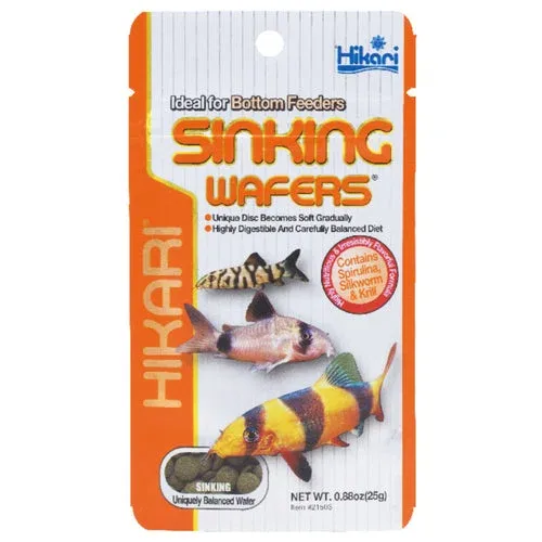 Hikari Tropical Sinking Wafers 25g - Mangime Affondante per Corydoras e Pesci di Fondo