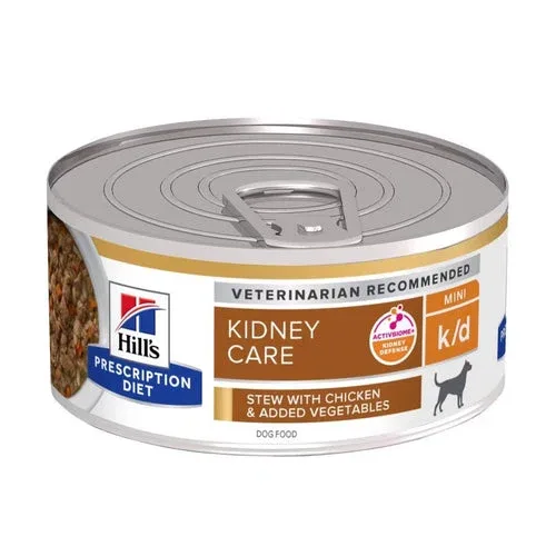 Hill'S Prescription Cane K/D Pollo E Verdure Spezzatino Lattina 156G Per Cani Multipack 24 pezzi