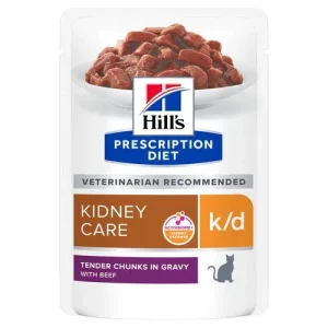 Hill's Prescription Diet k/d alimento per gatti con manzo