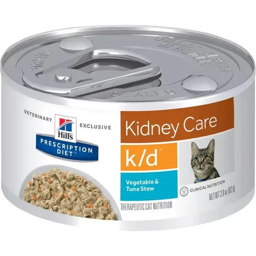 Hill'S Prescription Diet K/D Spezzatino Con Tonno E Verdure Per Gatti Adulti 82g Multipack 24 Pezzi