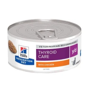 Hill's PRESCRIPTION DIET y/d alimento per gatti con pollo 156g Multipack 24 Pezzi