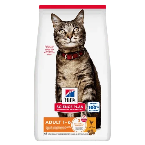 HILL'S SCIENCE PLAN Adult Alimento secco per gatti al pollo - 10kg