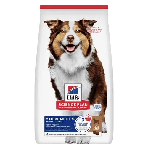 HILL'S SCIENCE PLAN Mature Adult Medium Alimento secco per Cani all'Agnello & Riso - 14kg