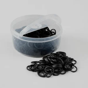 Horse Plaiting Bands Black