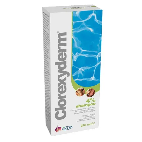 ICF Clorexyderm Shampoo 4% Cane e Gatto 250ml