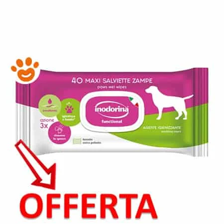 Inodorina Dog Salviette Funzionali per Zampe con Agente Igienizzante - Image 2