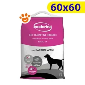 Inodorina Training Carboni Attivi (60×60) Tappetini Igienici Assorbenti