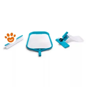 Intex Kit di Pulizia Basic, Retino, Spazzola e Aspiratore Art. 29056