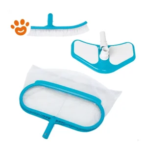 Intex Kit di Pulizia Deluxe con Asta Telescopica da cm 279, Retino a Sacco, Spazzola e Aspiratore Art. 29057