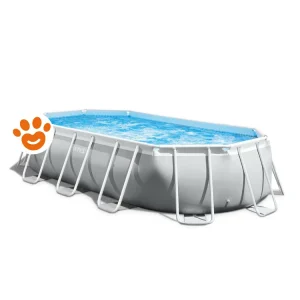 Intex Piscina Ovale Prisma Frame (503x274x122cm) con Pompa a Filtro Art. 26796