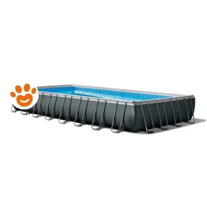 Intex Piscina Rettangolare Ultra XTR Frame (974x488x132cm) con Pompa a Sabbia Art. 26374