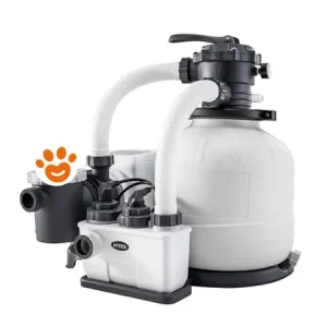 Intex Pompa a Sabbia con Generatore Salino di Cloro Krystal Clear 10.000 Lt/h Art. 26680