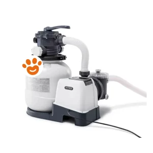 Intex Pompa a Sabbia da 7.900 Lt/h Flusso di Sistema 6.000 Lt/h Art. 26646