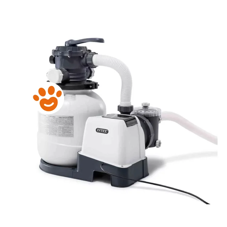 Intex Pompa a Sabbia da 7.900 Lt/h Flusso di Sistema 6.000 Lt/h Art. 26646