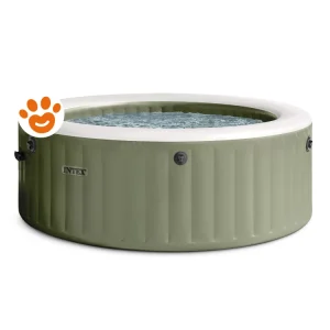 Intex SPA Bubble Verde Oliva 4 Posti (Ø196x71cm) Piscina Idromassaggio Art. 28426